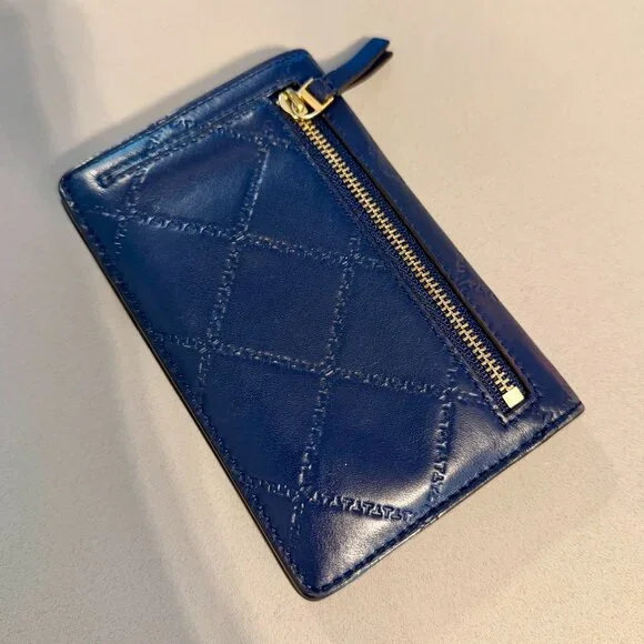 Tory Burch Dark Blue Quilted Wallet - Picture 3 of 3